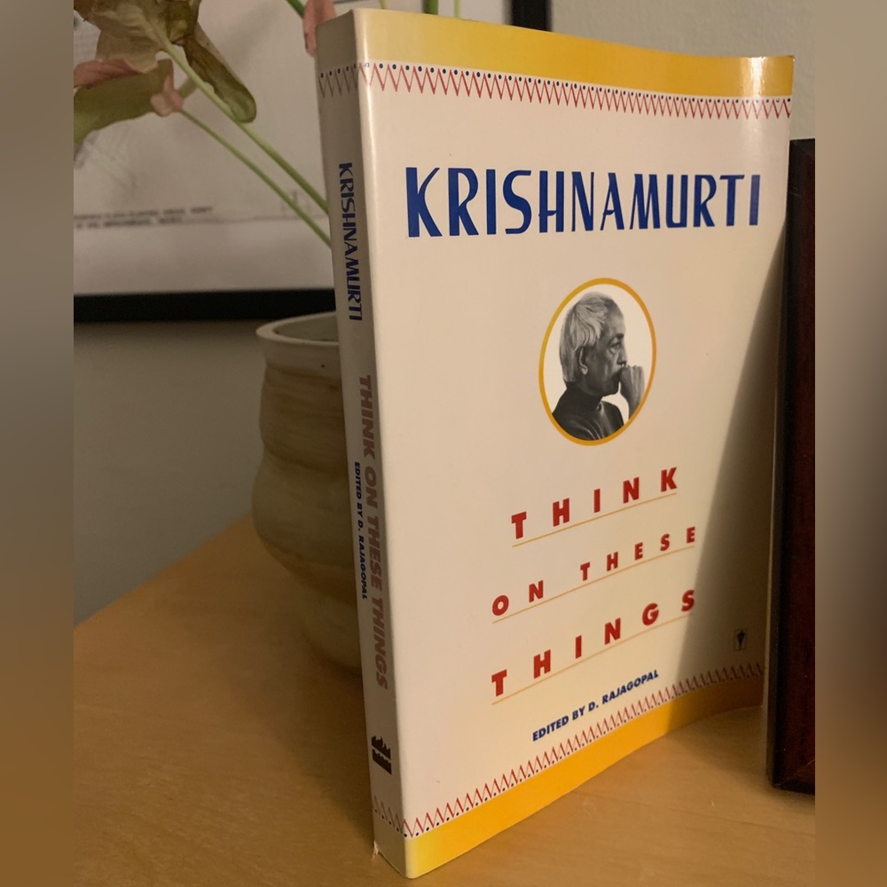 Think On These Things Used Book by Krishnamurti